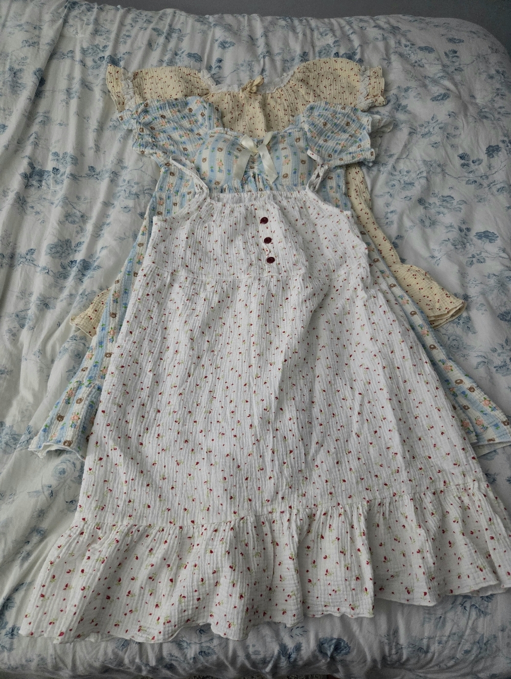Set Of 3 Floral Nightgowns - Large